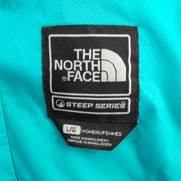 The North Face Steep Series Blue 700 Down Fill Puffer Coat Large Blue Hooded Zip - Picture 6 of 10
